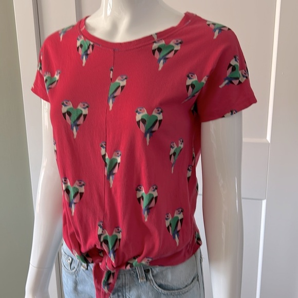 Maje Parrot Tie Tee - Picture 2 of 7